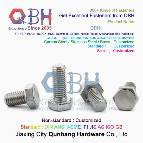 DIN6914 En14399 Hv Hr Heavy Hex Bolts High Strength Hexagon Head Structural Bolt